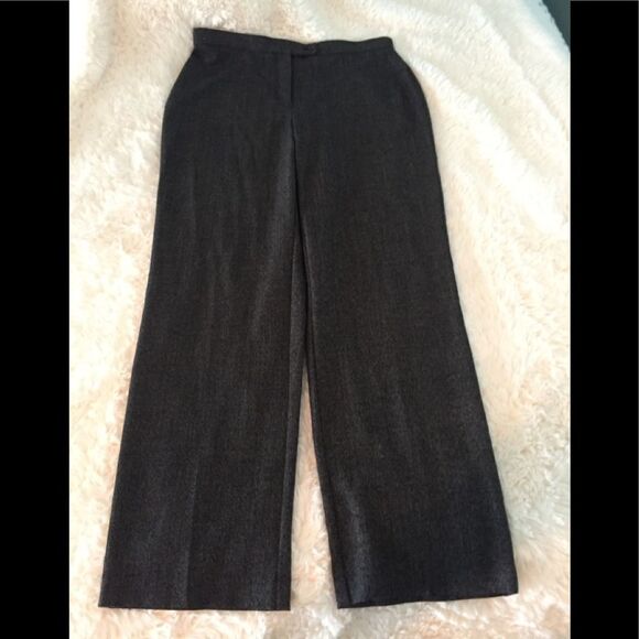 Black/Gray Twead Slacks Pants Sz 12 - Picture 1 of 10